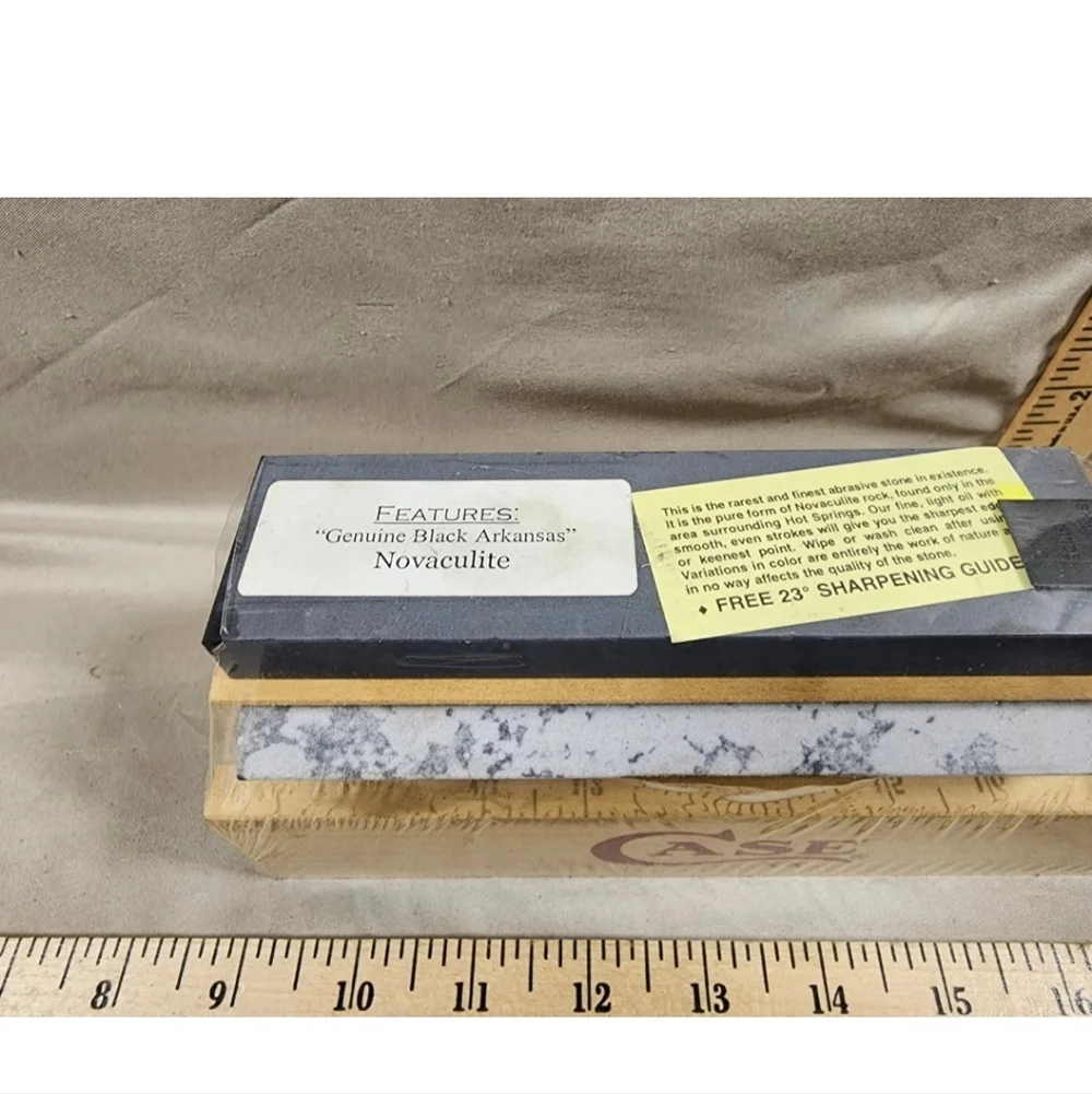New Case xx Arkansas Stone & Honing Oil Tri-Hone Sharpening Kit for Knives